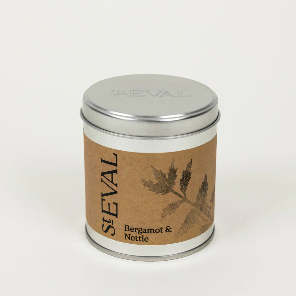 St Eval Tin Candle Bergamot & Nettle - Uneeka